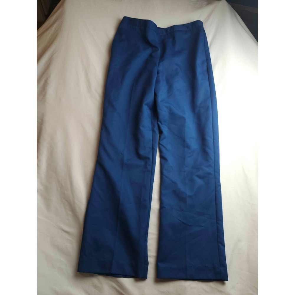 Alfred Dunner Dress Pants Womens Size 10 Blue Woven Office Career Corporate